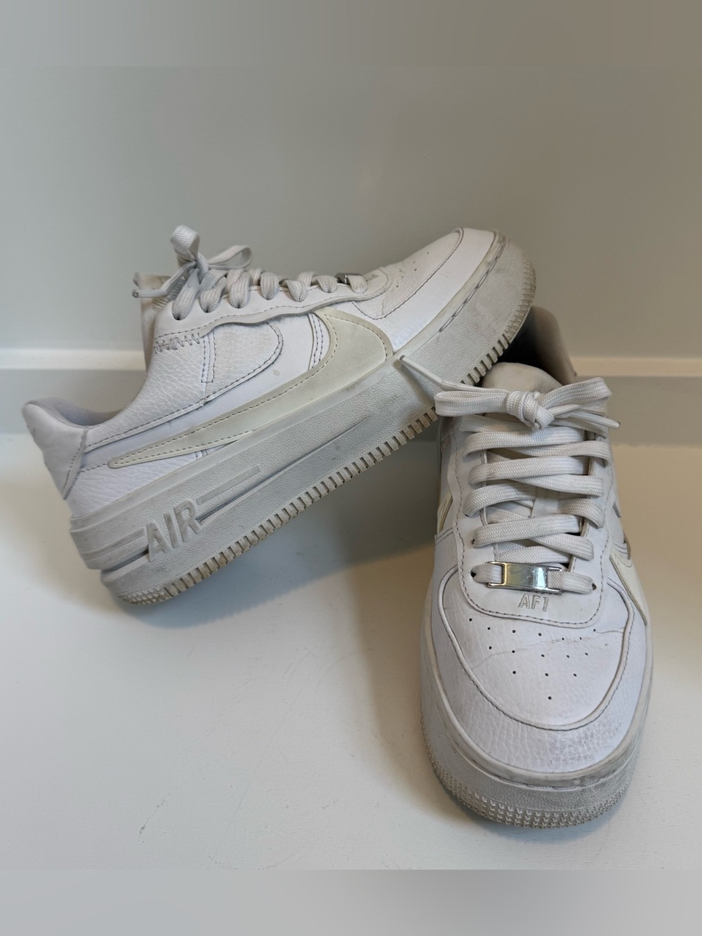Nike Air Force 1 Low PLT.AF.ORM Triple White Shoes DJ9946-100 Women’s Size 6